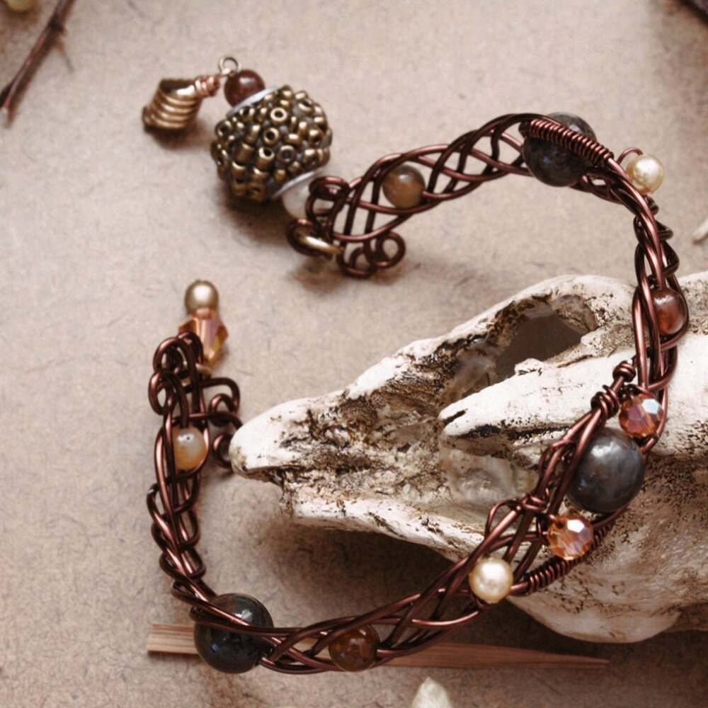 Wire Celtic Cuff Bracelet